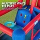 preview thumbnail 3 of 12, Sunny & Fun Compact Bounce-A-Round Inflatable Water Slide Park & Bounce House with Air Pump