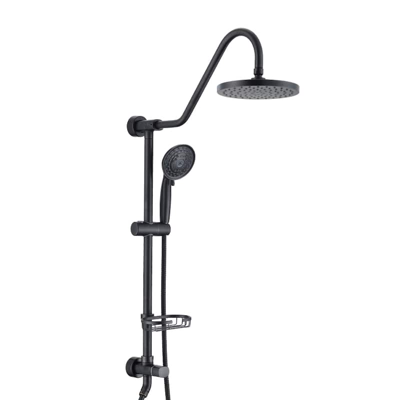 Handshower Shower Head with Handheld Shower System with 8" Rain Shower Head - Oil-Rubbed Bronze