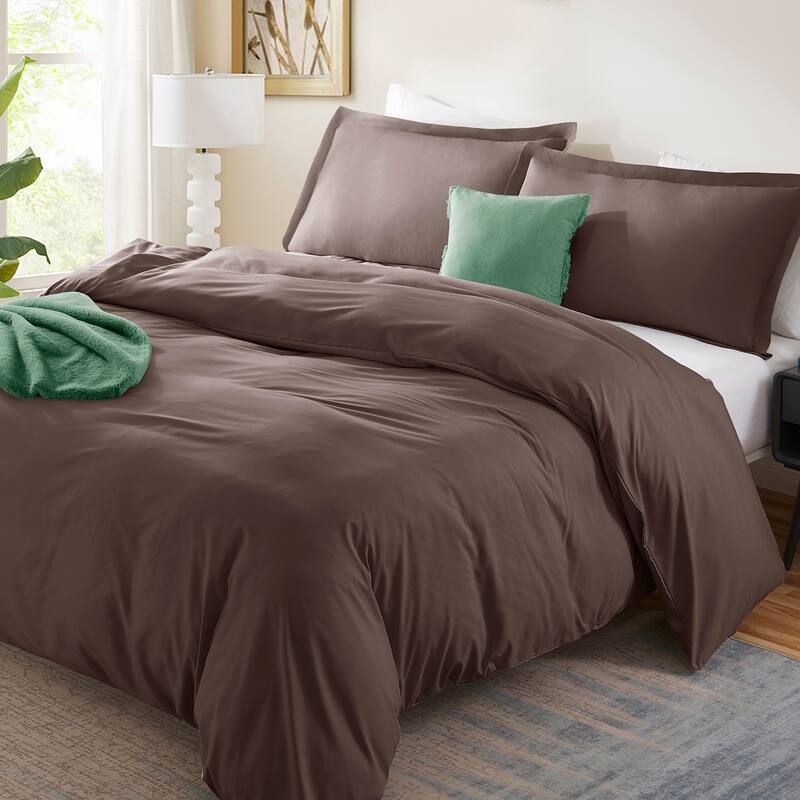 Emperyan 7 PC Bedding Set, Luxury Microfiber Duvet Cover With Sheets Bed Sets