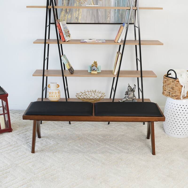 Alice Luxury High Quality Bench - Black Vegan Leather