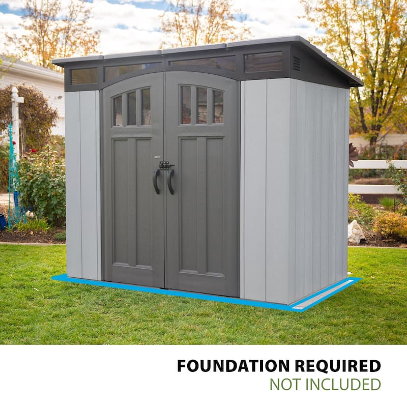 Lifetime 8 Ft. x 5 Ft. Compact Modern Shed (60461)