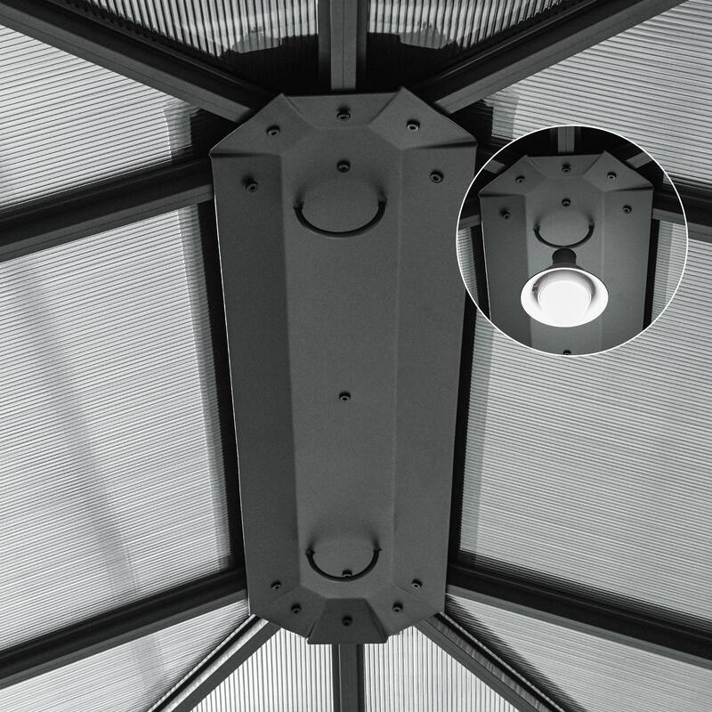 12 Ft. W x 10 Ft. D Metal Patio Gazebo