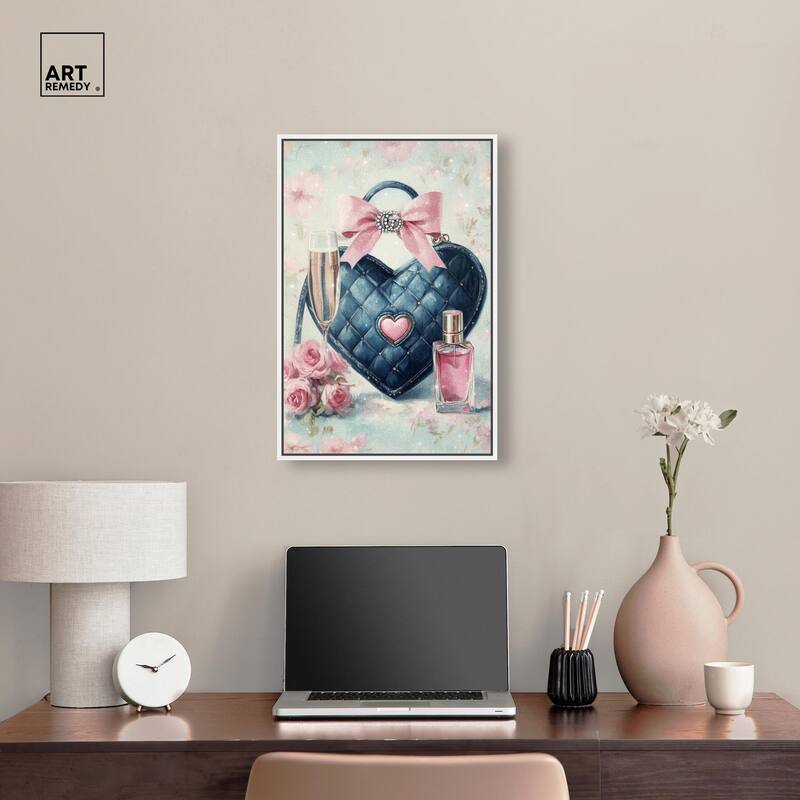 Little Heart Shaped Purse II Canvas by Art Remedy