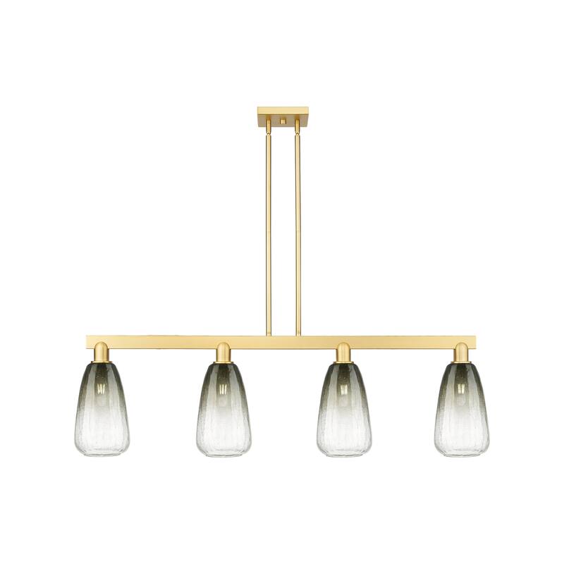 Innovations Lighting Urban Downtown - Brookhaven Almond - 4 Light 48" Stem Hung Island Light