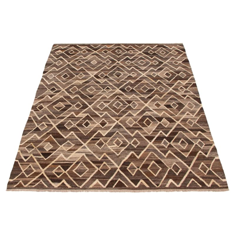 Sivas Brown Kilim 5'9" x 8'0" - 5'9 x 8'0