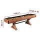 preview thumbnail 2 of 10, Daulton 9-ft Shuffleboard Table - White Oak Finish