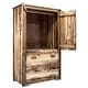 preview thumbnail 5 of 4, Homestead Collection Pine Armoire/Wardrobe, Stained & Lacquered