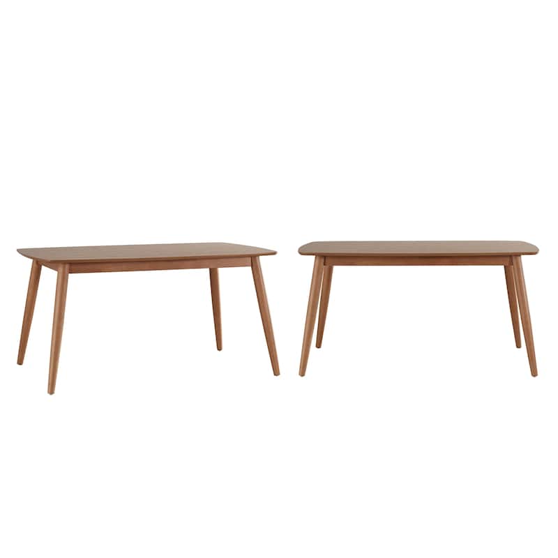 Ribe Mid-Century Modern Tapered Table - 59-Inch - Oak