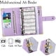 preview thumbnail 5 of 5, A6 Budget Binder with Zipper Planner Organiser Bag Sticker Bookkeeping