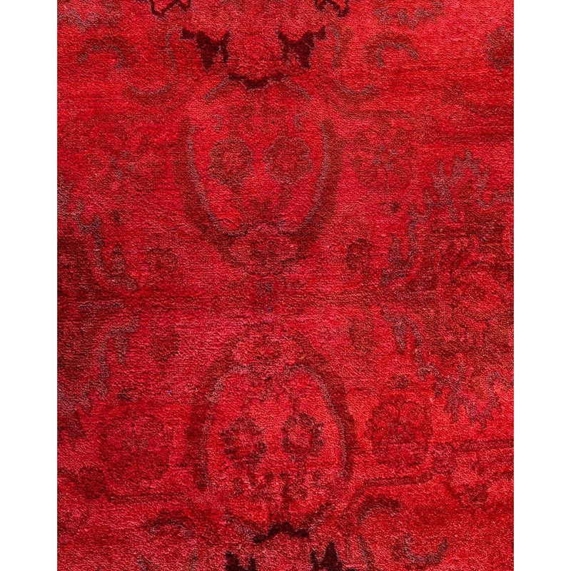 Fine Vibrance One-of-a-Kind Hand-Knotted Area Rug - Pink, 4' 8" x 6' 8" - 4' 8" x 6' 8"
