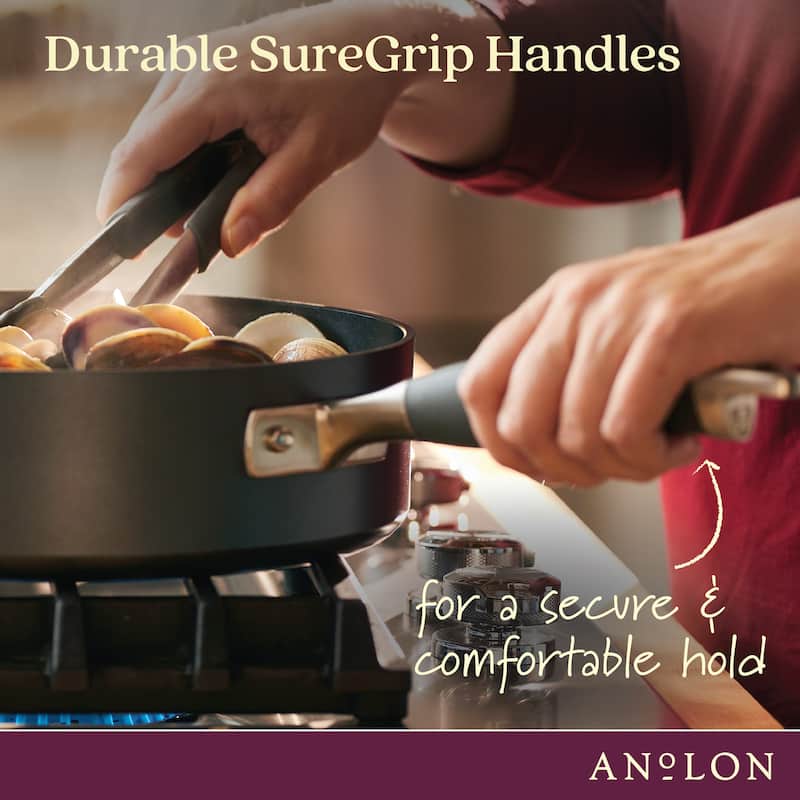 Anolon Advanced Home Hard-Anodized Nonstick Cookware Set, 11-Piece