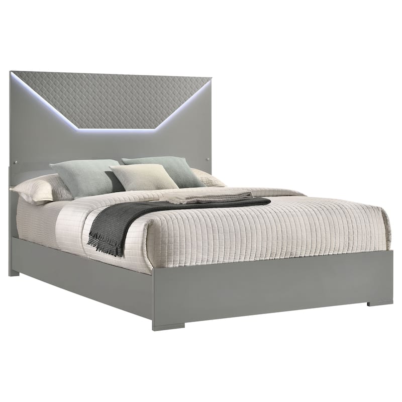 Ives Panel Bed LED Headboard