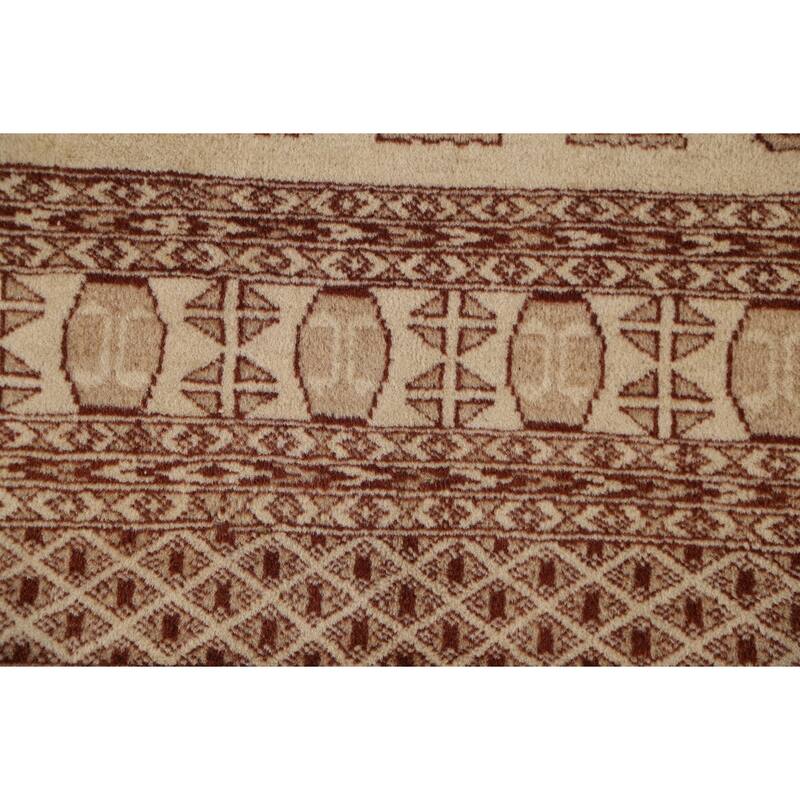 Hand Knotted Oriental 100% Wool Carpet Traditional Animal Pictorial Beige & Ivories Bokhara Area Rug - 6' 3'' X 4' 2''