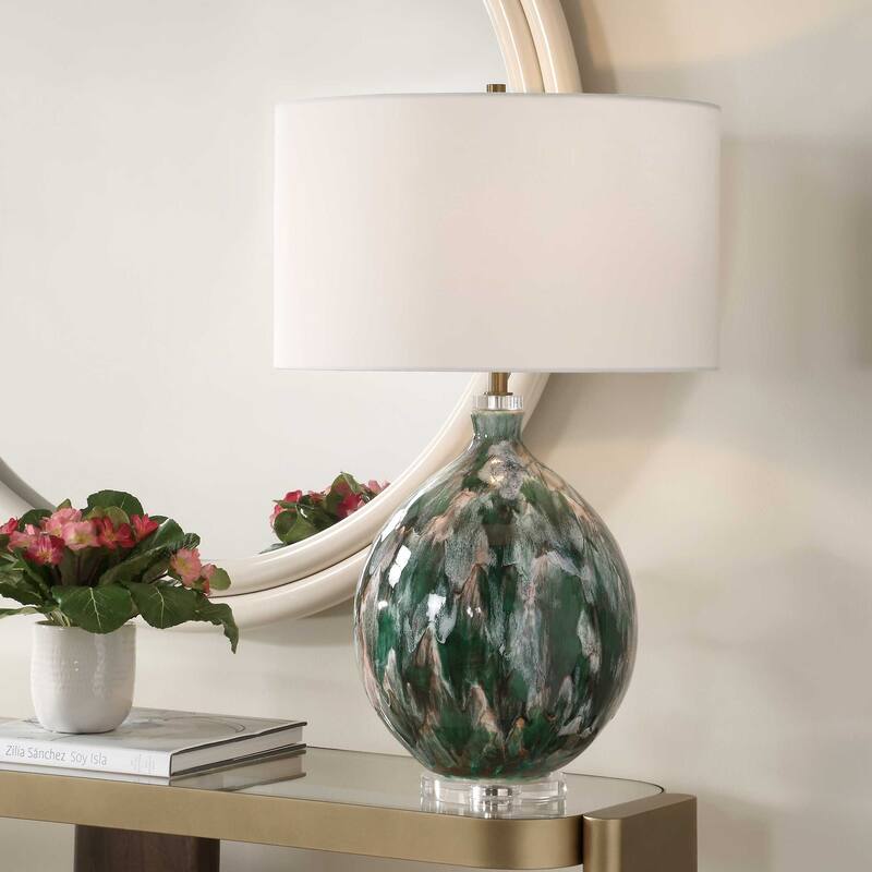 Uttermost Mihaela Drip Glaze Table Lamp - N/A