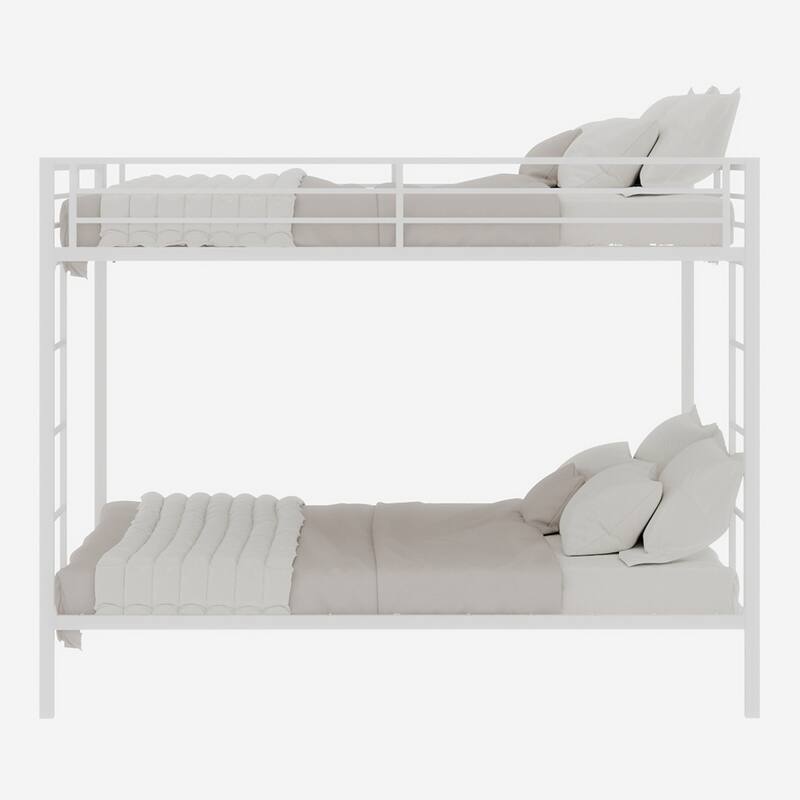 Multi-Functional Metal Bunk Bed, No Box Spring Needed, Bunk Bed Frame for Aldults Dorm Bedroom Guest Room