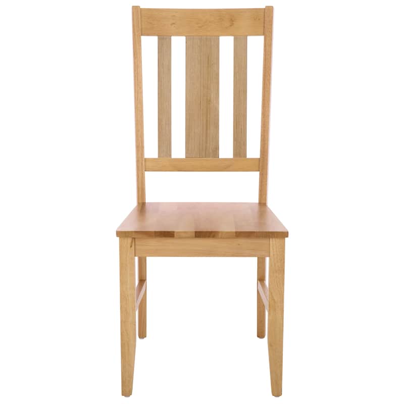 SAFAVIEH Home Roswitha Slat Back Side Chair - 18"W x 22"D x 39"H
