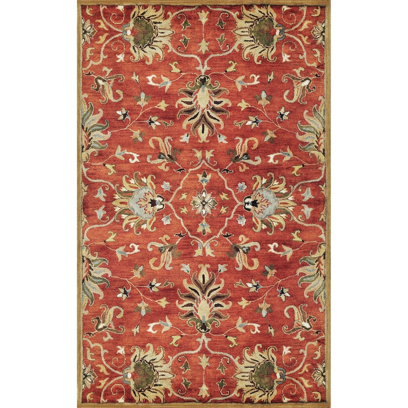 Domani Alexandria Classic Tapestry Hand-tufted Wool Area Rug - 5' x 8' - Sienna