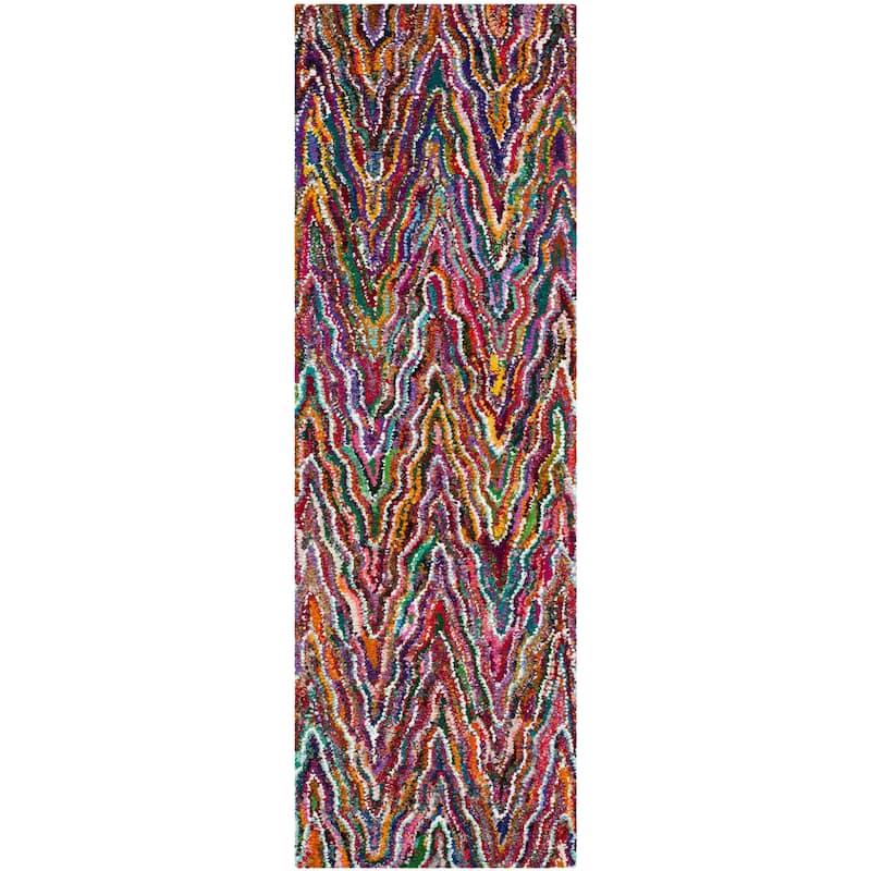 SAFAVIEH Handmade Nantucket Krishna Contemporary Cotton Rug