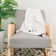 preview thumbnail 4 of 3, Crane Baby White and Black Stitched Stripe Blanket