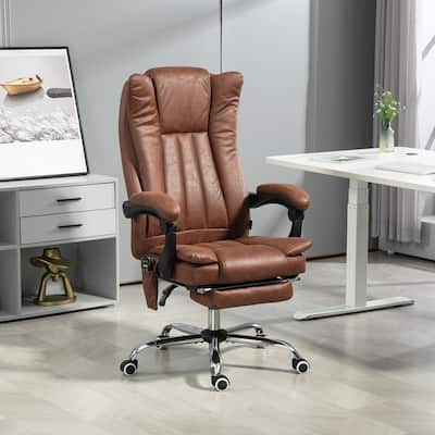 Vinsetto Massage Office Chair with 6 Points, Heated High Back Recliner with Adjustable Height, Swivel Wheels