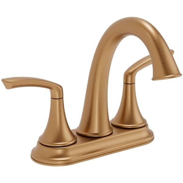 slide 2 of 11, Symmons SLC5512PP Elm 1.0 GPM Centerset Bathroom Faucet with Push Pop Brushed Bronze