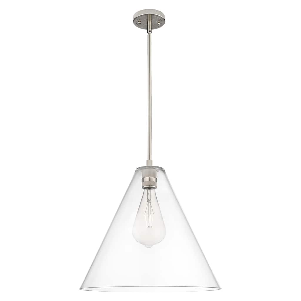 Innovations Lighting Downtown Urban - Crown Point - 1 Light 16" Berkshire Stem Hung Pendant
