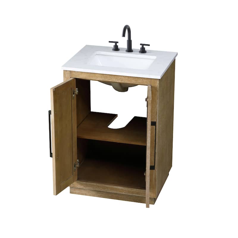 Elegant Lighting VF29024 Chase 24" Free Standing Single Basin Vanity