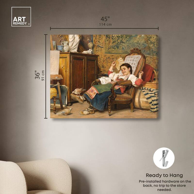 Bechi's Model Canvas by Art Remedy, Gallery Wrapped