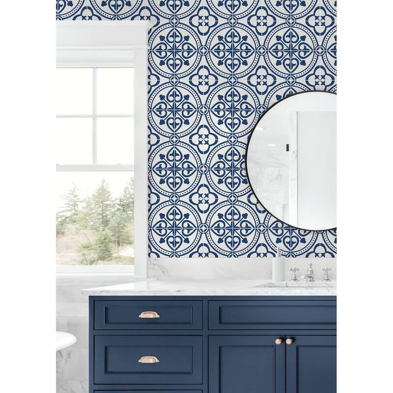 Luxe Haven Villa Mar Tile Peel and Stick Wallpaper