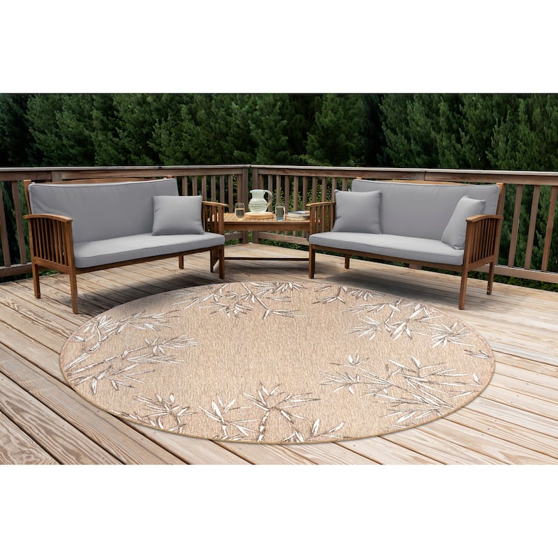 Liora Manne Carmel Bamboo Border Indoor/Outdoor Rug