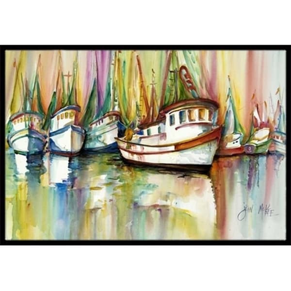 Carolines Treasures JMK1074JMAT Shrimp Fleet Indoor & Outdoor Mat 24 x 36 in.