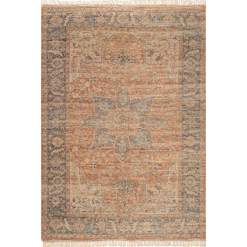 Lennox Persian Medallion Tassel Area Rug