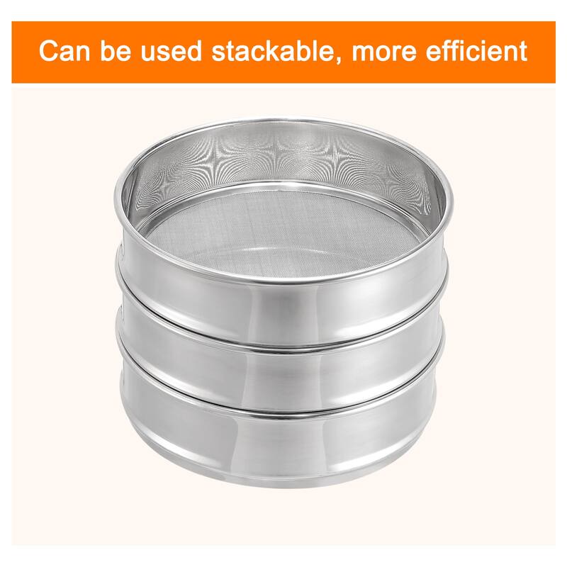 35 Mesh Lab Sieve, 8" Diameter Test Sieve 304 Stainless Steel Wire Cloth (0.5mm) - Silver - 8", 35 Mesh