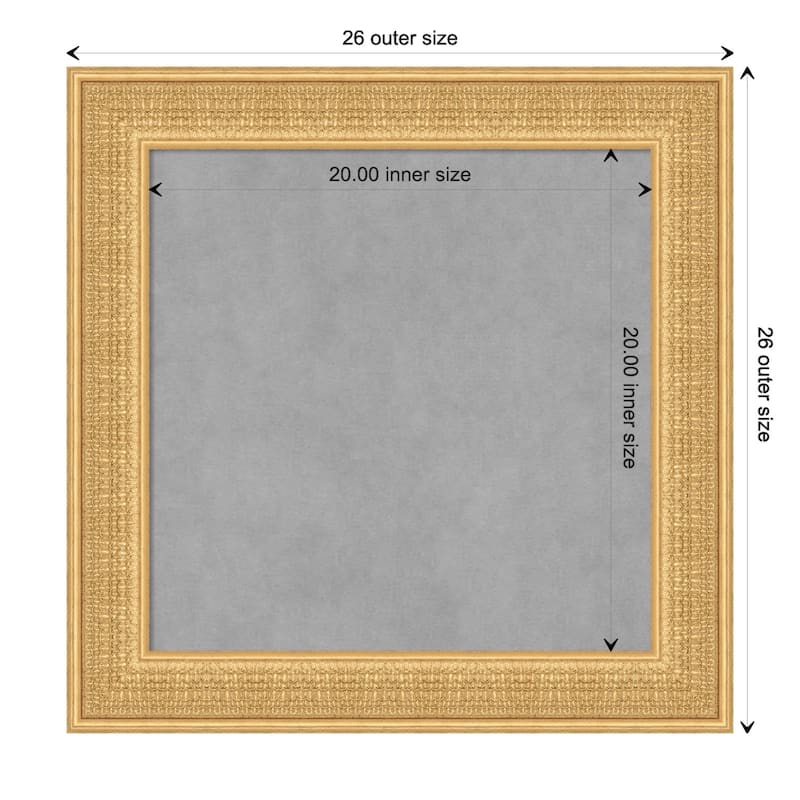 Amanti Art Trellis Gold Framed Magnetic Board - Board Size 20x20