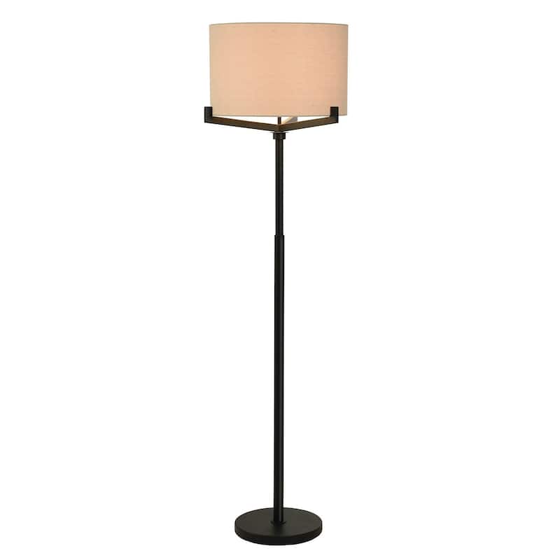 Brushed Black - Industrial Floor Lamp With Multi Arm Supports