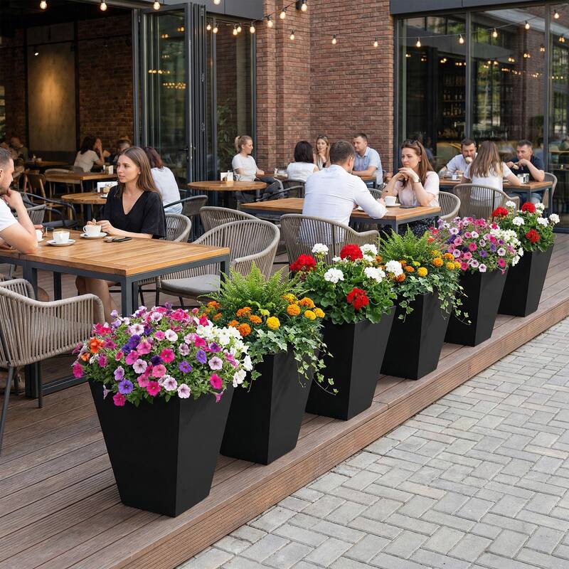 Metal Planters for Outdoor Plants Planter Box