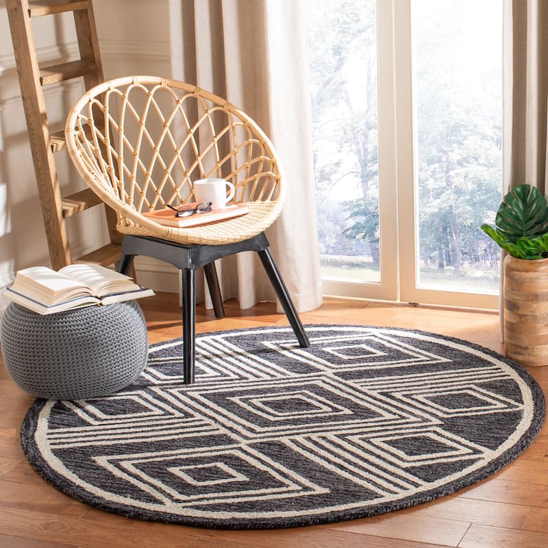 SAFAVIEH Handmade Micro-Loop Gudula Moroccan Wool Rug