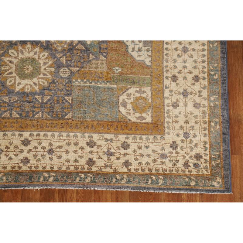 Geometric Kazak Oriental Area Rug Handmade Traditional Wool Carpet - 6'8" x 9'8"