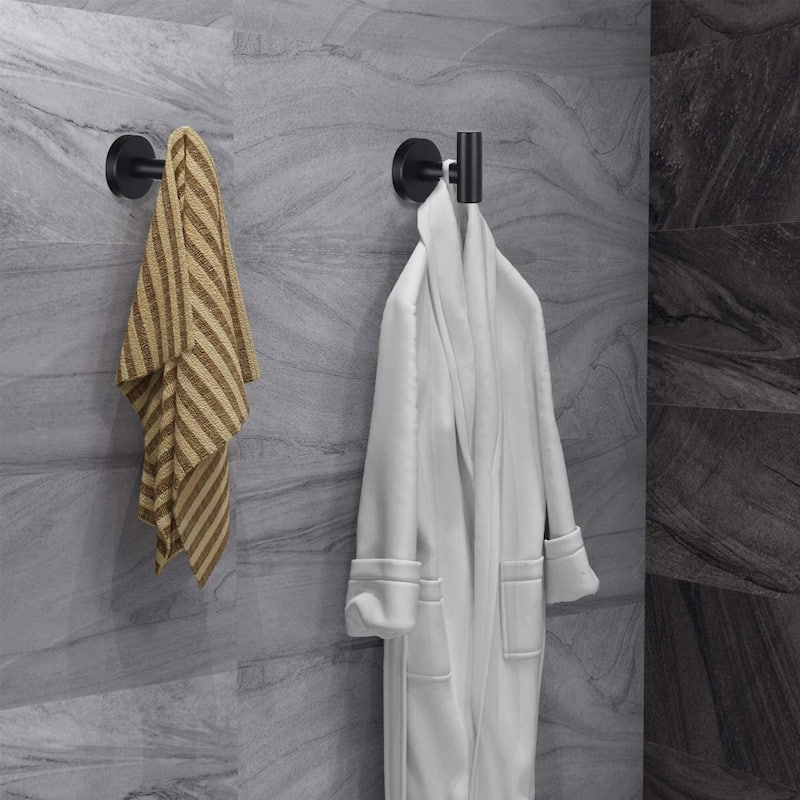 AITINKAN 4-Pack Bathroom Robe and Towel Hooks Stainless Steel