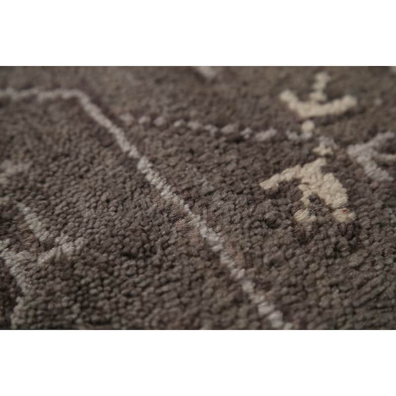 Transitional Oushak Area Rug Hand-Knotted Wool Carpet - 8'2" x 9'10"