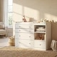 preview thumbnail 3 of 15, 47" Wide 5-Drawer Dresser and Changing Table for Nursery, Modern Kids' Bedroom Chest of Drawers - 47.2"W