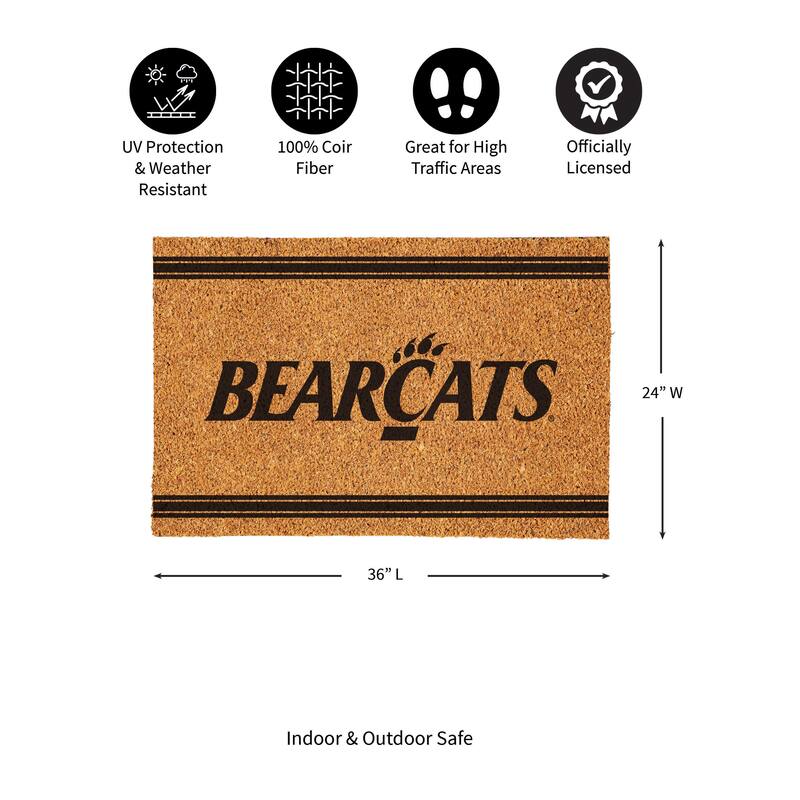 University of Cincinnati Monochrome Indoor/Outdoor Coir Door Mat