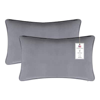 A1HC Set of 2 Luxurious Fine Soft Velvet Throw Pillow Covers Only, For Sofas, Beds, Vibrant Colors and Hidden Zipper