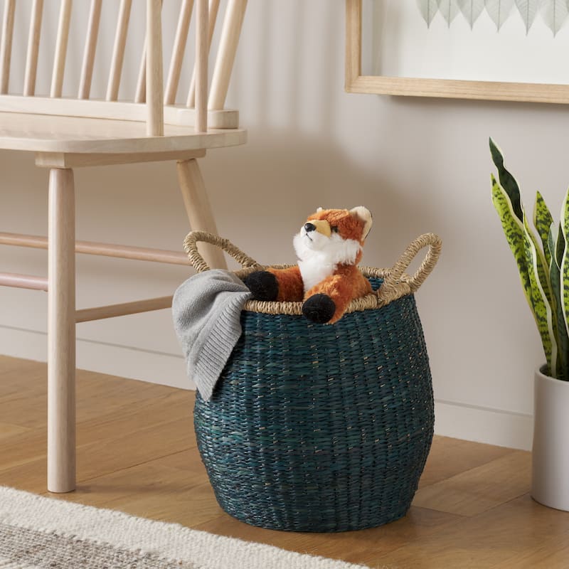 SAFAVIEH Home Estra Basket with Handles - 12"W x 12"D x 14"H