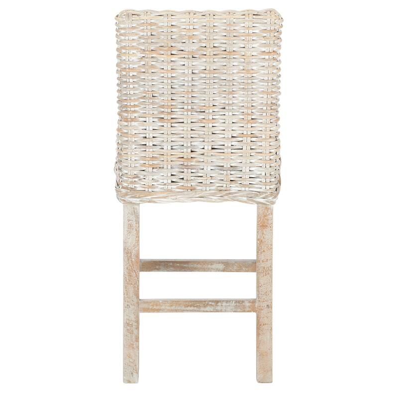 SAFAVIEH Tobie Rattan 23.6-inch Counter Stool