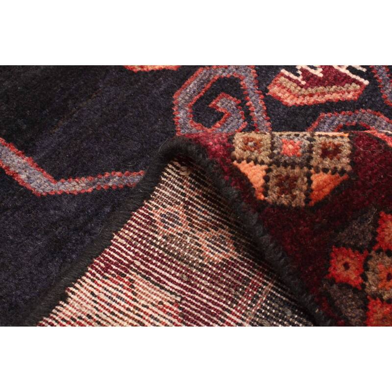 ECARPETGALLERY Hand-knotted Konya Anatolian Dark Navy Wool Rug - 4'6 x 6'11