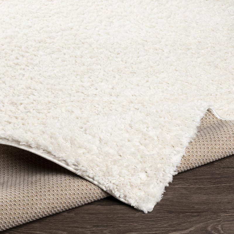 Livabliss Deluxe Shag Minimalist Medallion Area Rug