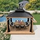 preview thumbnail 16 of 20, PURPLE LEAF Outdoor Dining Set for Garden Deck Wicker Table and Chairs Set-11 Piece