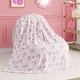 preview thumbnail 64 of 74, Juicy Couture 50"x70" Plush Kids Throw Blankets 50" x 70" - White/Pink