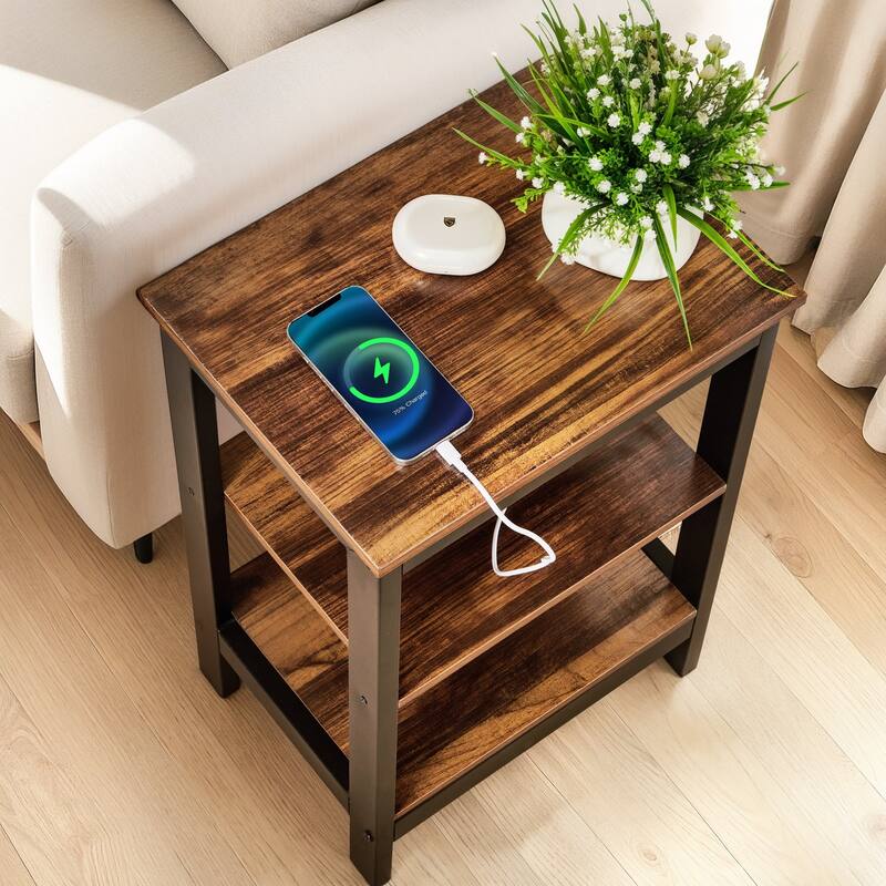 VECELO 3-Piece Coffee Table Set,Lift Top Coffee Table with Hidden Storage and Nightstands Set of 2